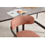 Ensemble de 2 chaises de salle à manger modernes rembourrées avec pieds en métal noir Boucle-577211854