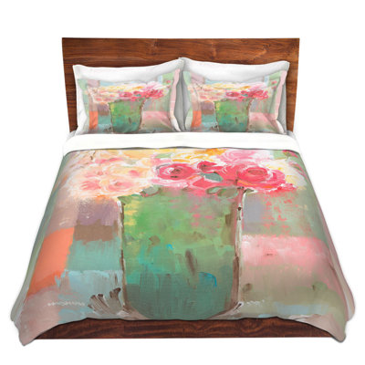 Polyester Floral Duvet Cover