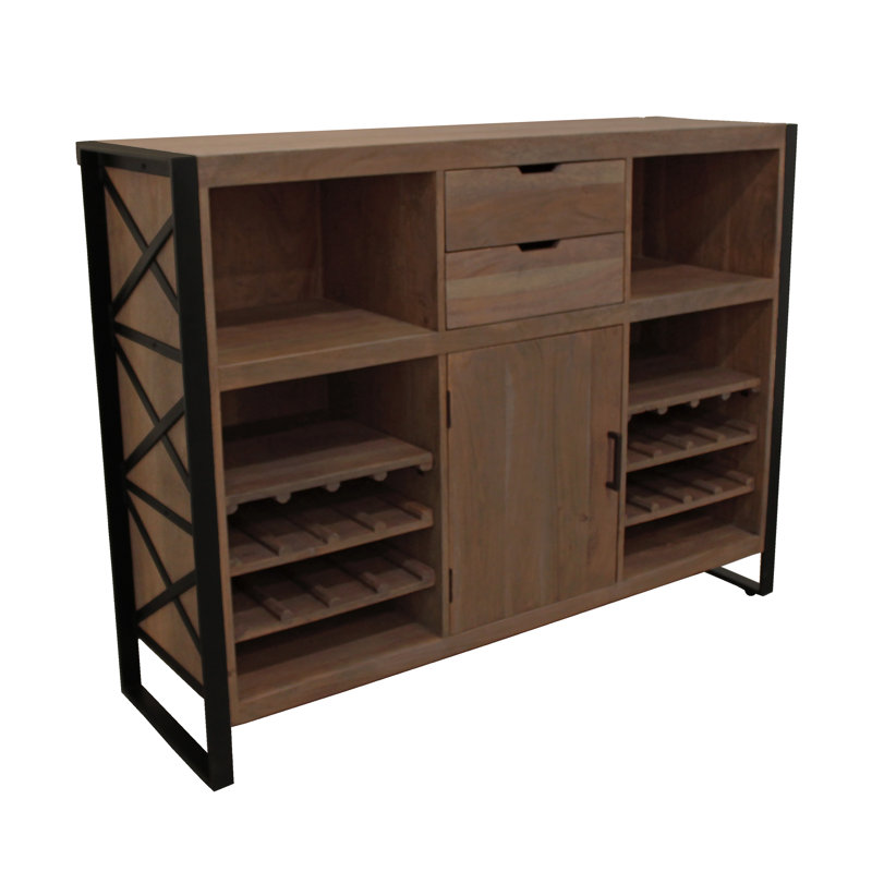 55'' Wine Bar, Gray Wash
