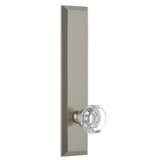 Grandeur Fifth Avenue Tall Plate Single Dummy with Chambord Crystal Door Knob