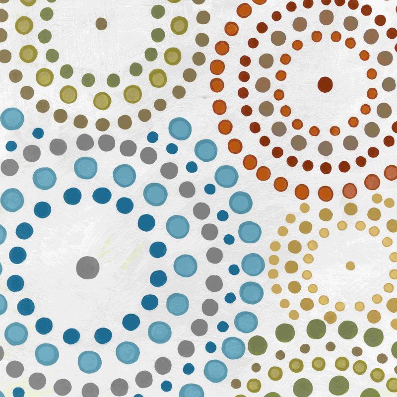 Mandalas mosaïque IV, H 20 po x l 20 po