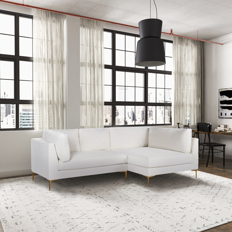 Upholstered L-Shaped Sectional Right Hand Facing, Right Hand Facing