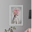 Pink Flower Turban by Julia Posokhova - Single Picture Frame Print-1105439792-1105439801