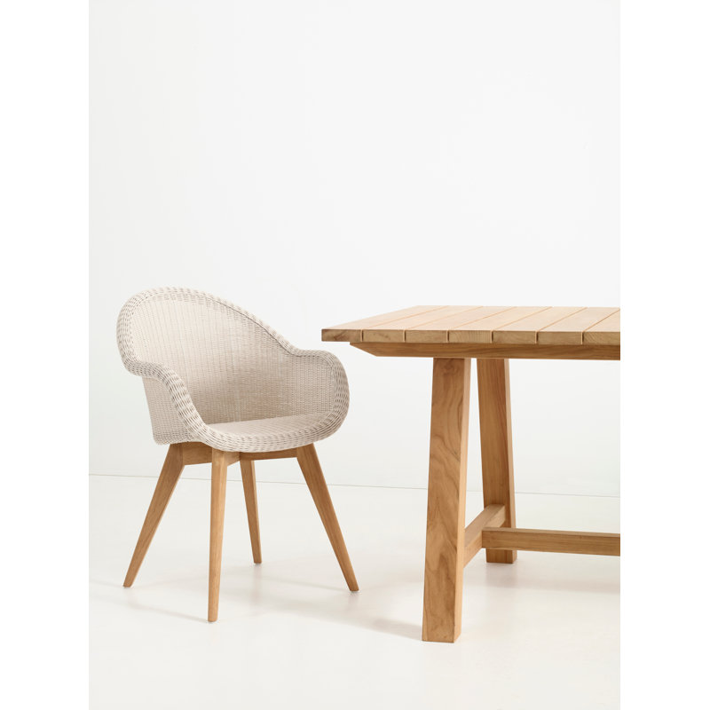 Edgard Outdoor Dining Armchair, Beige