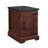 Farmhouse End Table Nightstand Rectangular Farmhouse End Table With Barn Door And Adjustable Storage Shelf, Rustic Sofa Side Table-1406967426