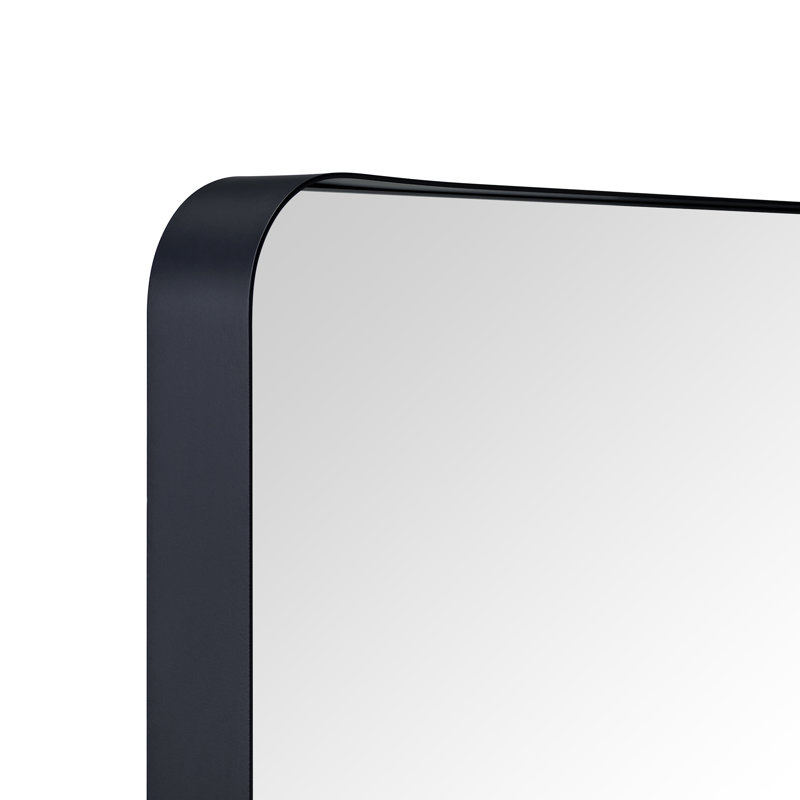 Miroir de salle de bain Arthers, Noir mat, H 40 po x l 30 po