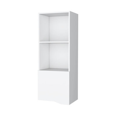 Armoire murale blanche avec cloisons - Compartiments de rangement pratiques pour compléter le style de la maison