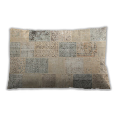 Patchwork Microsuede Throw Pillow