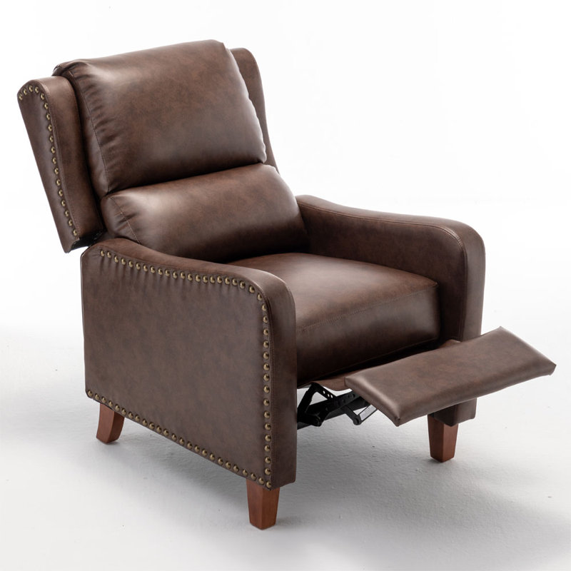 Arm Push Recliner PU Armchair