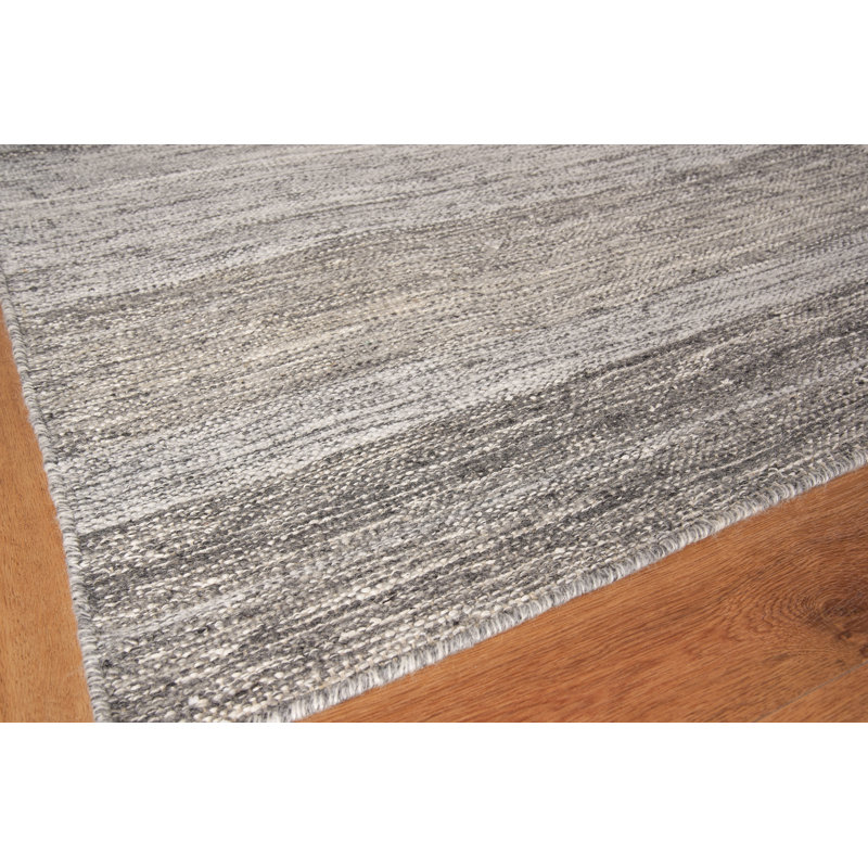 Scandinavian Wool Geometric Area Rug, Rectangle 9' x 12'