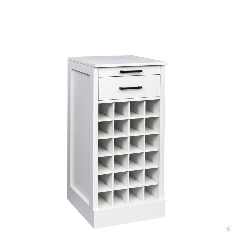 Modular 24  Wine Bar Cabinet Buffet Cabinet, White
