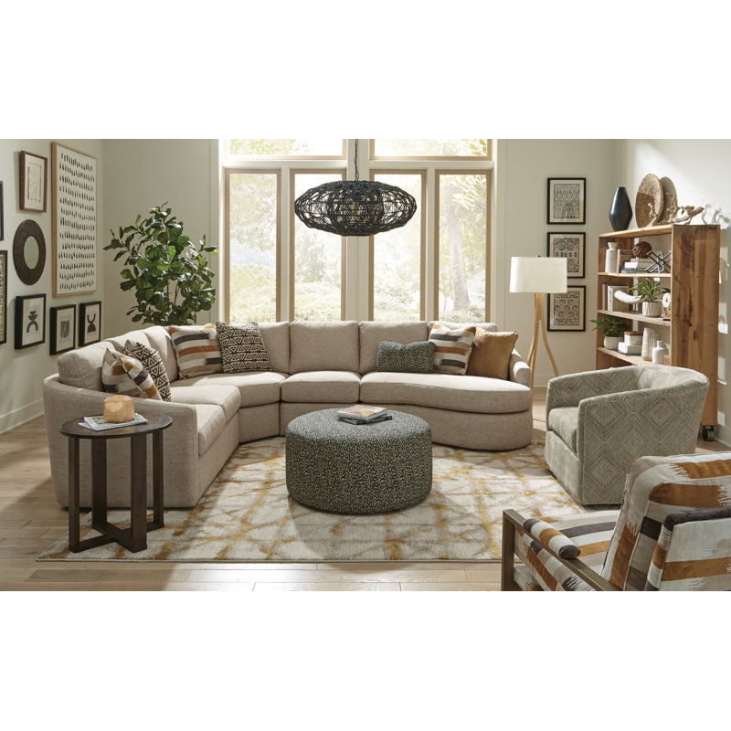 Repose-pieds de 36 po de largeur, Beige Ida