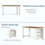 Ensemble de 5 tables de bar en bois à hauteur de comptoir avec 4 chaises-2102217583-2102217582
