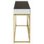 Marbleton 120cm Glass Top Console Table