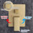 Single-Handle 3-Spray Square High Pressure Shower Faucet with Spout 12 in. Shower Head (Valve Included)-113432337
