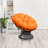 Hubhalsun 360° Swivel Papasan Chair, Round Wicker Papasan Chair with Thick Cushion, 350 lbs Capacity Indoor/Outdoor Papasan Chair for Patio, Living Room, Bedroom-1239659619