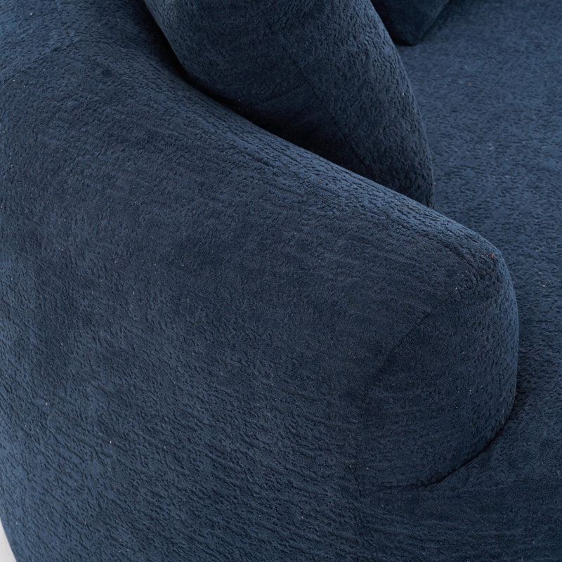 Canapé Curve, Bleu antique