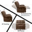 Fauteuil inclinable rembourré de 44,5 po de largeur Brisen-1252094588-1250718193