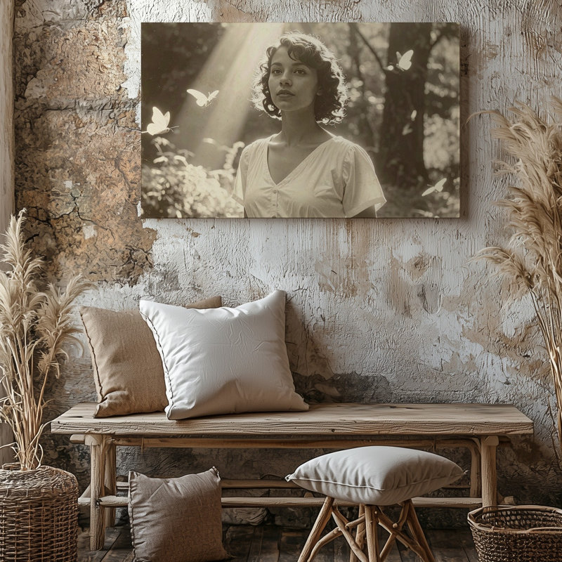 Toile rétro, lumière d'innocence et merveille sur toile, rétro, H 30 po x l 30 po