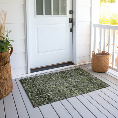Kaylani Washable Floral Indoor / Outdoor Rug