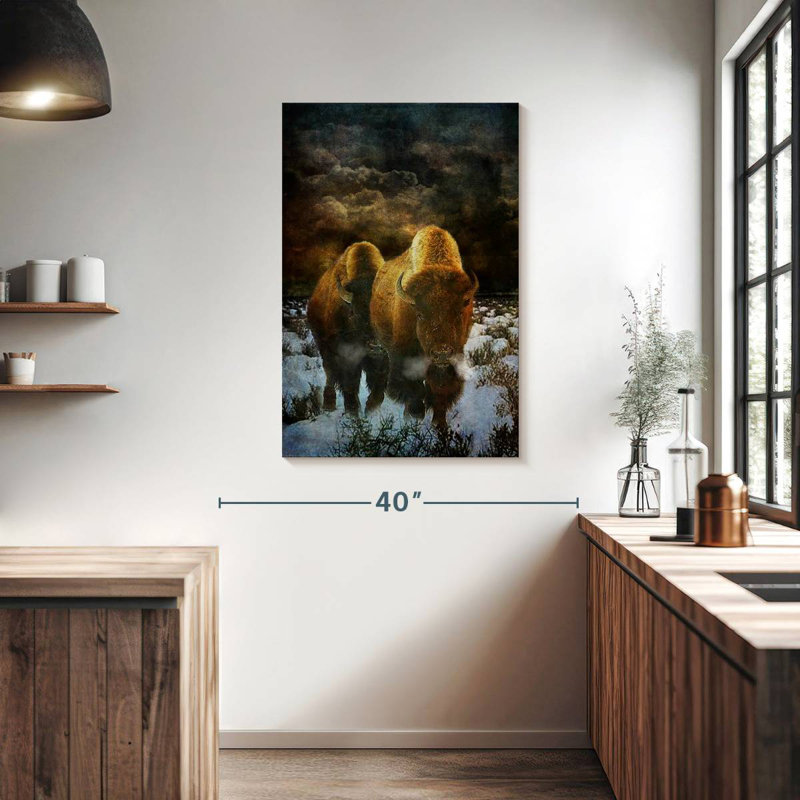 Brampt Storm Bison, 39" H x 26" W