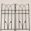 Paquet de 2 treillis de jardin en métal 71 po x 17,7 po antirouille pour plantes grimpantes