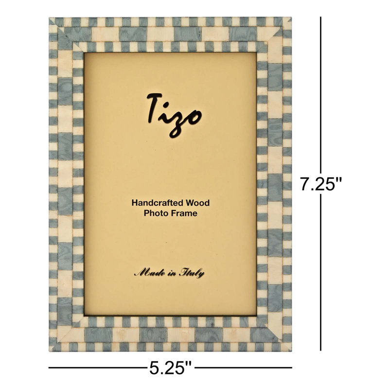 Wood Picture Frame, Baby Blue