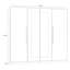 Temirlan 4 Door Manufactured Wood Wardrobe