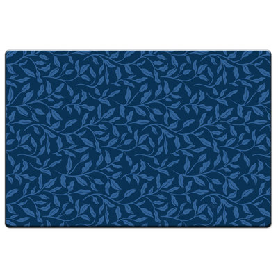 Tapis de cuisine 30 po x 20 po Highland Home Indigo Sea