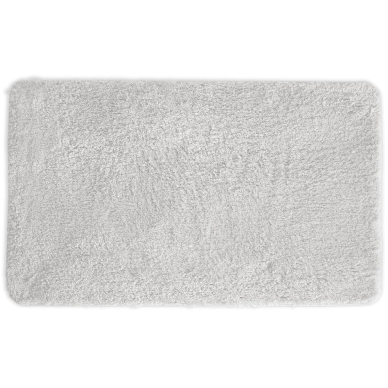 Eiliyah Microfiber Non-Slip Bath Mat, White, 21" W x 34" L