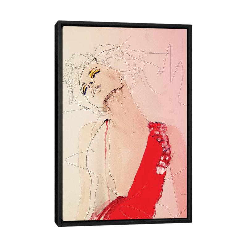 « atmospher », impression sur toile, H 26 po x l 18 po x P 1,5 po, Toile avec cadre flottant noir, Pas de tapis