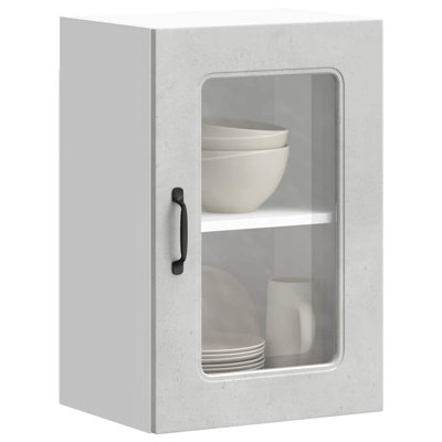 Kitchen Wall Cabinet With Glass Door Kalmar Engineered Wood