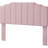 Pink Velvet Upholstered Queen/Full Headboard Only – Wall Mounted, Modern Vertical Channel Design With Curved Tufted Style, Adjustable Bed Compatible-1503040352-1503040358