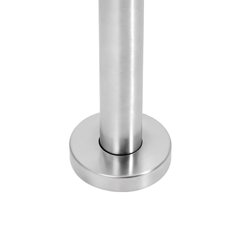 Poteau de garde-corps en verre, H 35,43 po x l 3,74 po x P 3,74 po