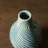 Modern Spiraling Artistry Turquoise Ceramic Table Vases