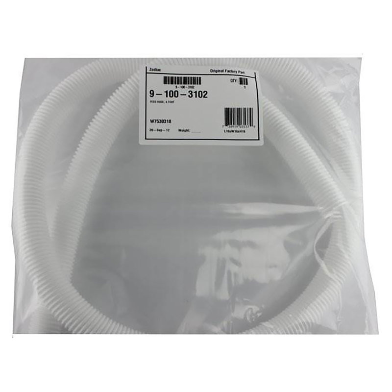 Zodiac Pool Systems Feed Hose in White