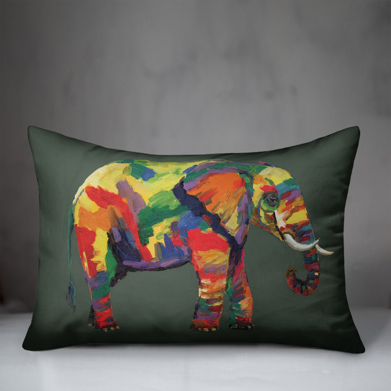 Outdoor Reversible Throw Pillow, Dark Gray
