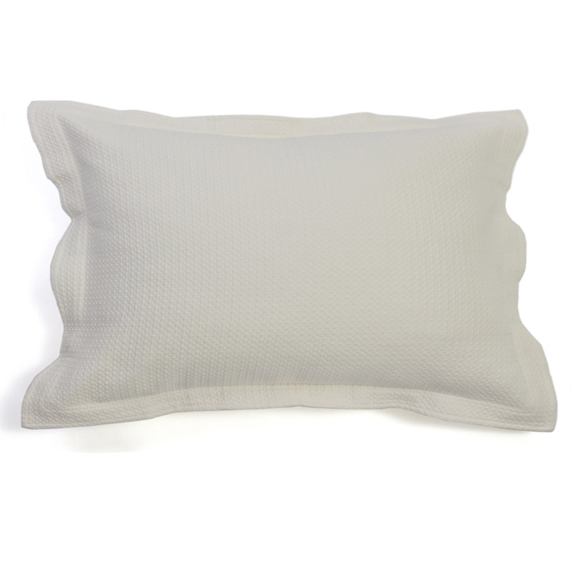 WAFF MATELASSE SHAM, IVORY, KING , Euro