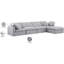 Canapé modulaire en coin 5 pièces Hinami-94482408