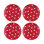 Red Polka Dot, 6" Melamine Plate S12