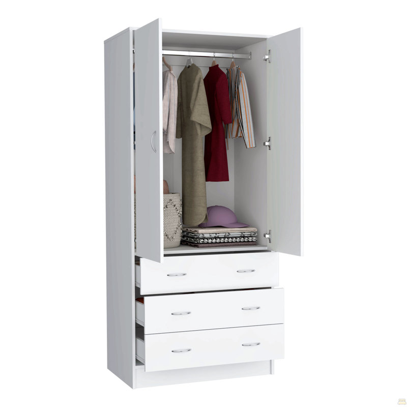 Armoire double porte Taly - blanc