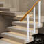 Poteaux de rampe d'escalier, poteaux de balustre d'escalier 2 pièces, poteaux de rampe d'escalier réglable pour terrasse, balcon, escalier