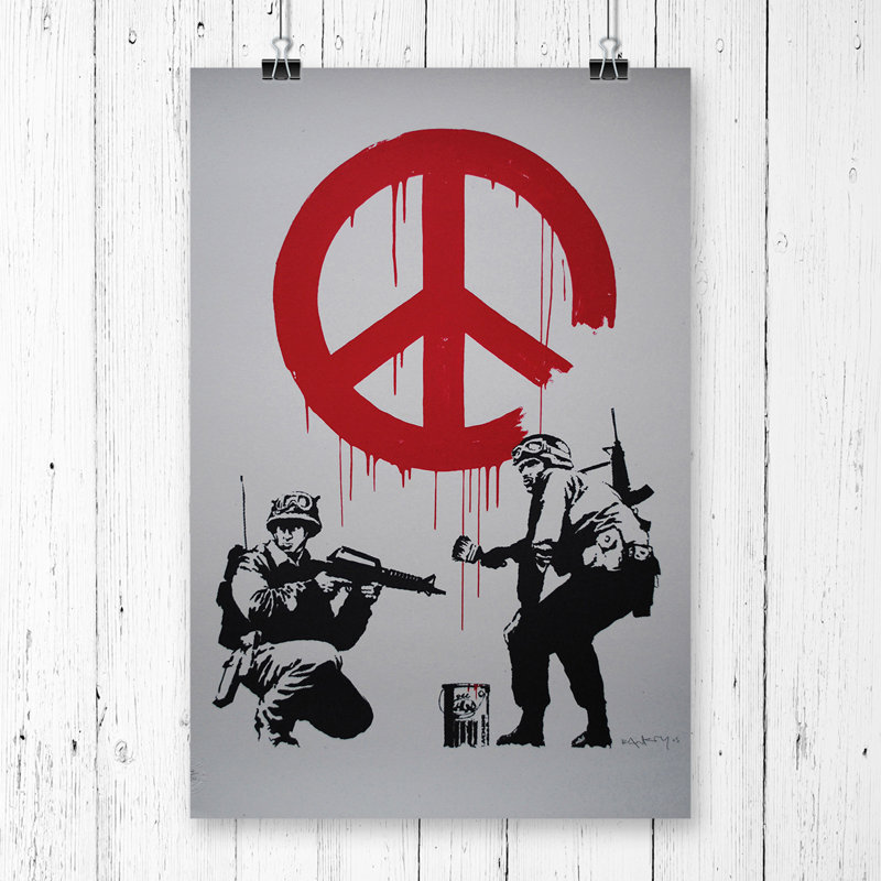 Banksy - No Frame Print, 84.1cm H x 59.4cm W