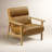 Eve Ford Genuine Leather Armchair-1555380944