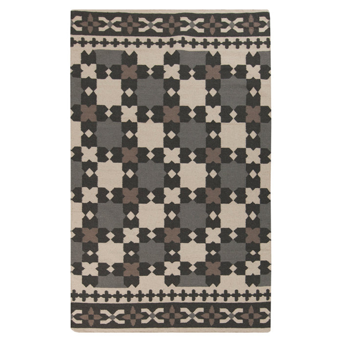 Kramer Wool Geometric Indoor Rug, Rectangle 3'6" x 5'6"