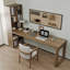 Bureau rectangulaire en bois massif noyer-108741149-108741146