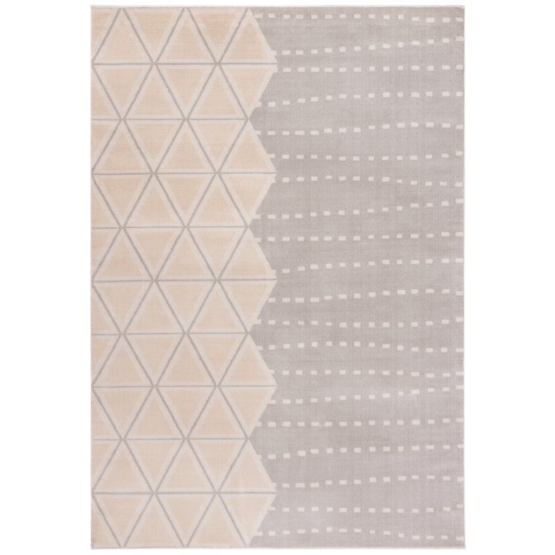 Meaghan Geometric Hand Woven Area Rug, Rectangle 122 x 183 cm
