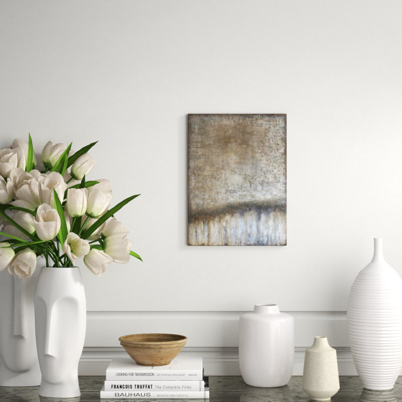 Golden Moonlight Painting by Beverly Fuller, Hand Painting , 16" H x 12" W x 1.5" D