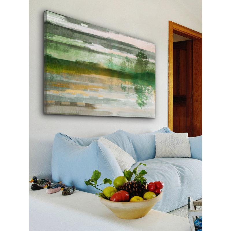 « reflective firs » par parvez taj,-impression sur toile tendue, 30 po x 45 po
