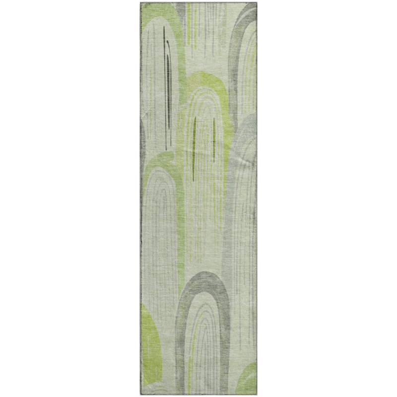 Premium Machine Washable Harjo AMF1588 Geometric Rug, Runner 2'3" x 7'6"